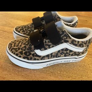 Never worn leopard vans